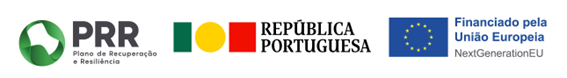 Logo do Plano de Recuperao e Resilincia e Estado Portugus